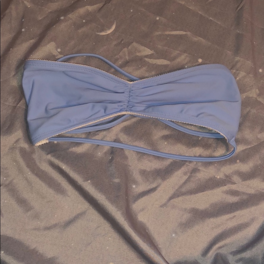 Blue bathing suit top size medium